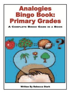 Analogies Bingo Book: Beginner, Grades 1-3 (488-3AP)