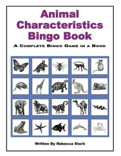 Animal Characteristics Bingo Book, Grades 3 and Up (433-3AP)