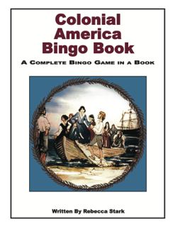 Colonial America Bingo Book, Grades 3 and Up (455-7AP)