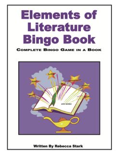 Elements of Literature Bingo Book, Grades 4 and Up (423-9AP)
