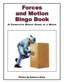 Forces and Motion Bingo Book, Grades 3 & Up (436-0AP)