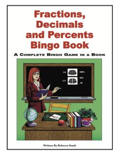 Fractions, Decimals & Percents Bingo Book, Grades 3-6 (427-1AP)