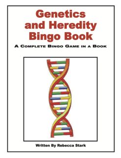 Genetics and Heredity Bingo Book, Grades 5 & Up (450-6AP)
