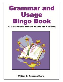 Grammar and Usage Bingo Book, Grades 4 and Up (485-9AP)
