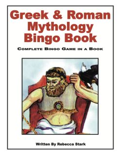 Greek and Roman Mythology Bingo Book, Grades 4 and up (424-7AP)