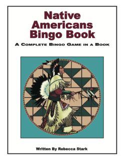 Native Americans Bingo Game, Grades 3 and Up (454-9AP)