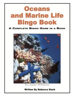 Oceans and Marine Life Bingo Book, Grades 3 and Up (438-7AP)