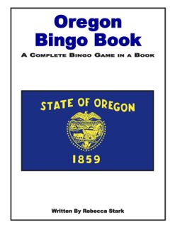 Oregon Bingo Book: Grades 4 and Up (530-8AP)