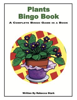 Plants Bingo Book, Grades 3 and Up (441-7AP)