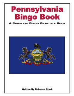 Pennsylvania Bingo Book: Grades 4 and Up (531-6AP)