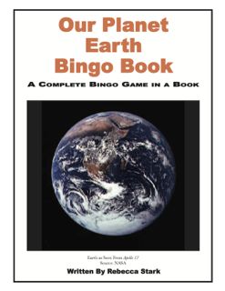 Planet Earth Bingo Book, Grades 3 and Up (439-5AP)