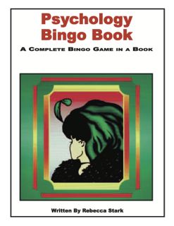 Psychology Bingo Book, Grades 5 & Up (449-2AP)