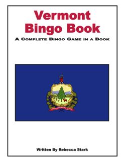 Vermont Bingo Book: Grades 4 and Up (538-3AP)